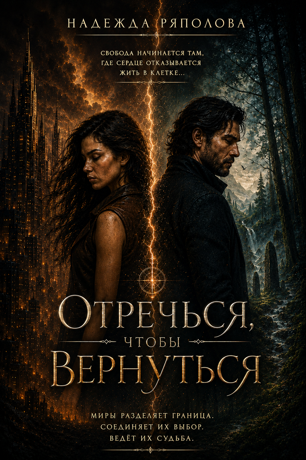 Настоящая обложка книги «Отречься, чтобы вернуться» — Надежда Ряполова